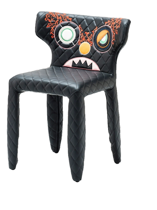 Designer Monster Chair Moooi Monster Living Room Home Dining Chair Creative Leather Makeup Chair Desk Chair
