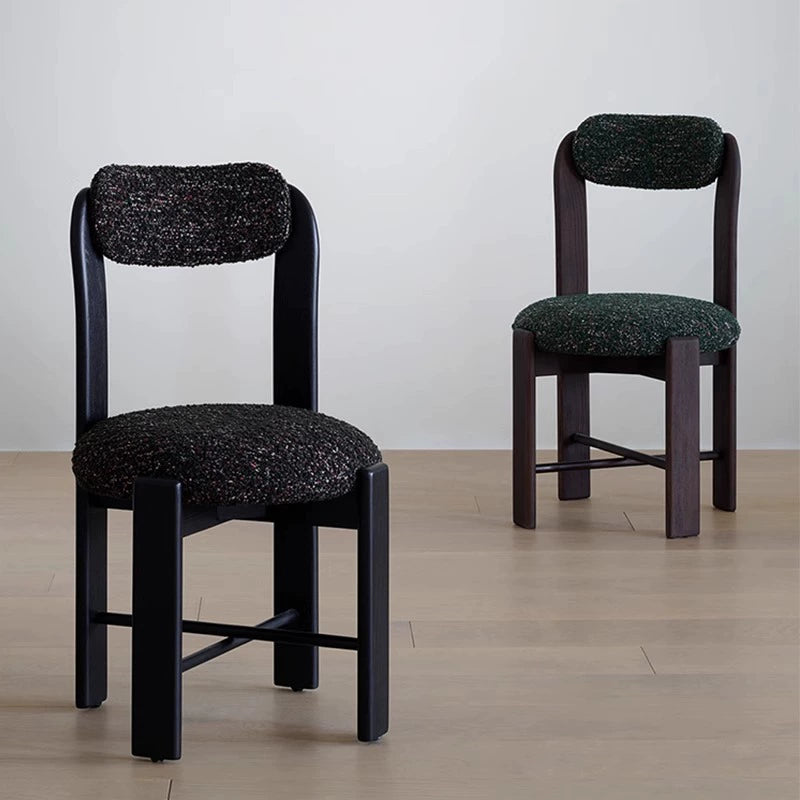 Französischer mittelalterlicher Esszimmerstuhl, Heimdesigner-Massivholzstuhl, hochwertiger Freizeitstuhl mit Eschenholzrücken 