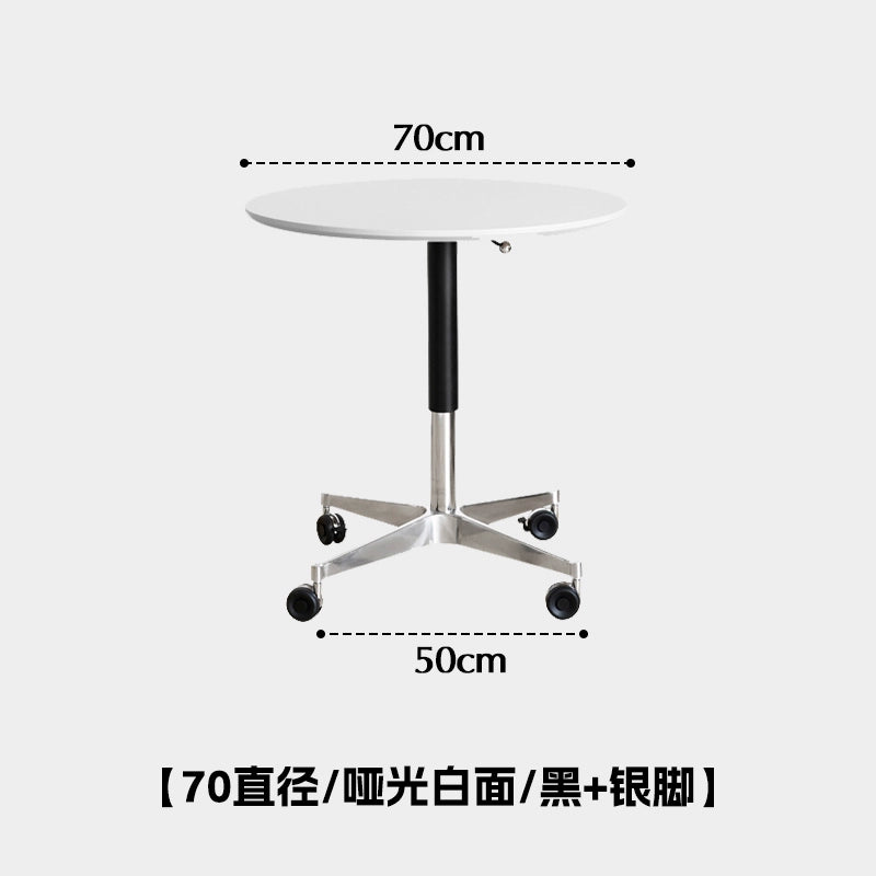 Heben retro kaffee tisch einfache kleine wohnung kaffee tisch kleine runde tisch abnehmbare büro computer tisch 