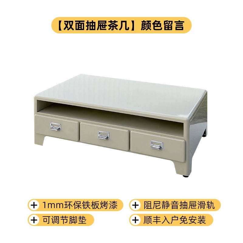 Retro Schubladenschrank mittelalterlicher Industriestil Japanischer Ins Dekorativer Spind Haushaltswohnzimmer Metallseitenschrank 