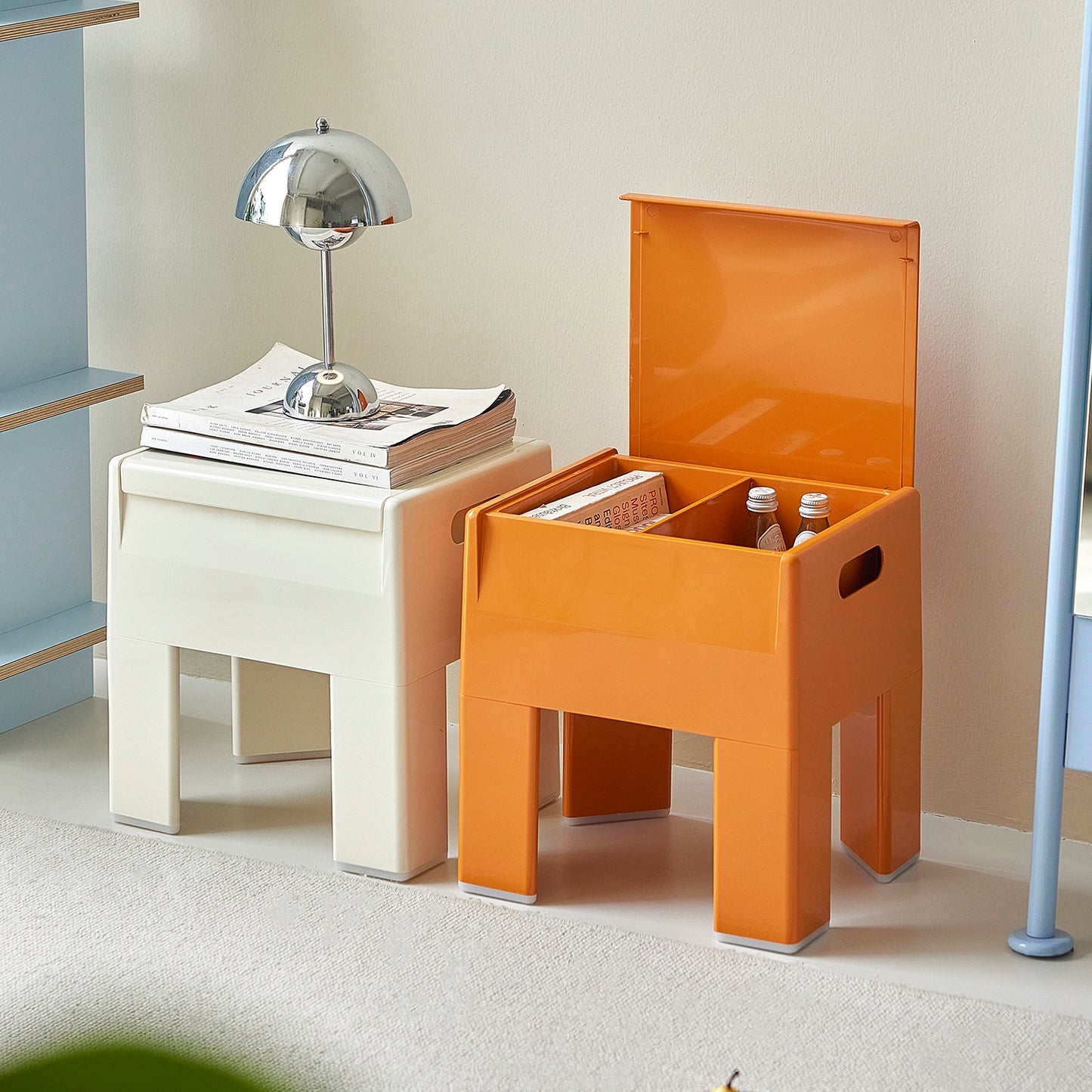 Hocker mit Stauraum, für den Eingangsbereich, Schuhwechselhocker, mittelalterliche Ins Popular, kreativer niedriger Hocker, Ins Popularins 