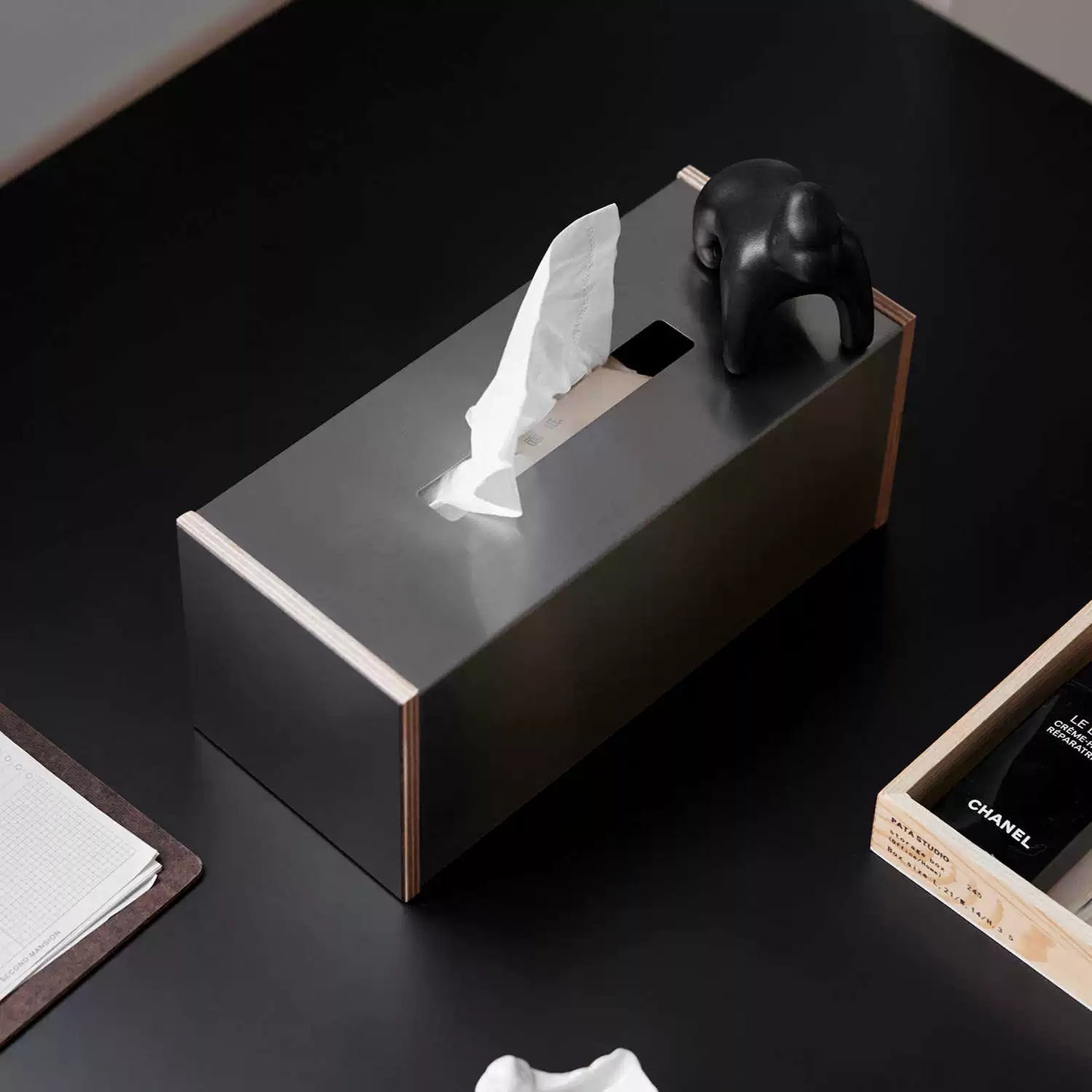 Ozean bord pumpen karton kreative wohnzimmer high-end tissue lagerung box magnetische saug licht luxus Ins Populardesigner 