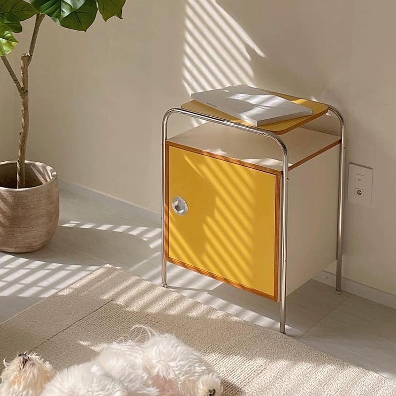 Mittelalterlicher Nachttisch, kleiner Schlafzimmer-Nachttisch, Massivholz-Schrank, Ins Wind Design Sense 