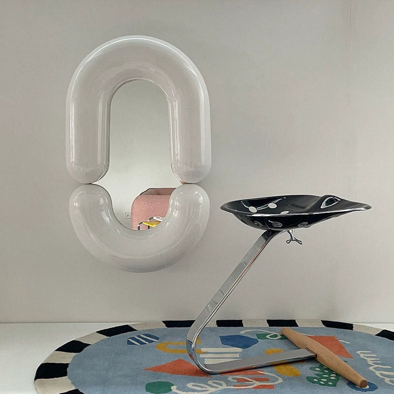 Kleiner Q-Spiegel Ganzkörper-Ganzkörperspiegel Haushalts-Wandbehang Wand-Make-up-Spiegel Mädchen Schlafzimmer Internet Celebrity Ins 