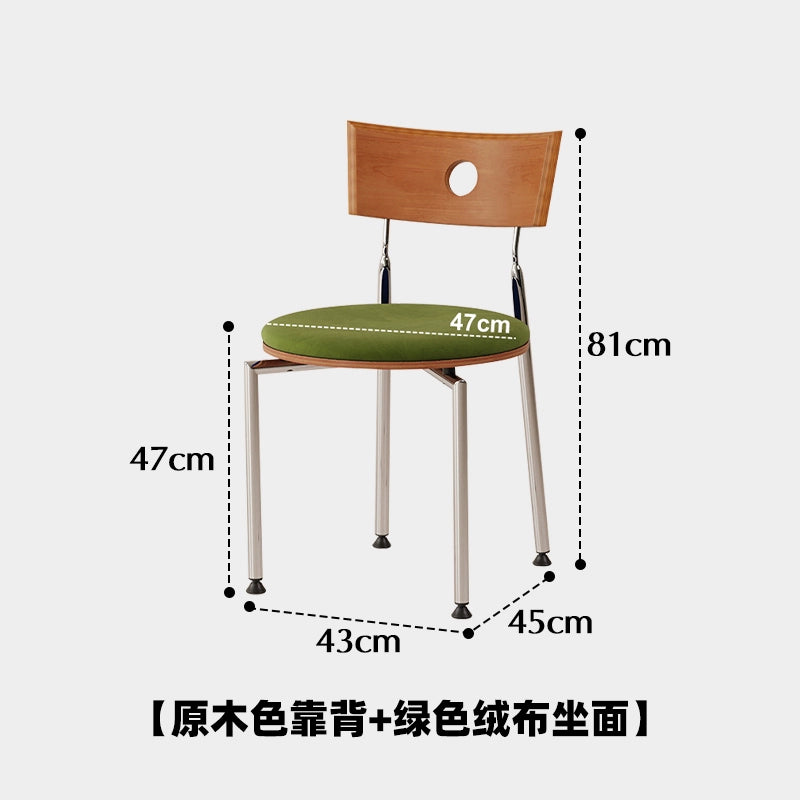 Mittelalterlicher Esszimmerstuhl, dänischer Designerstuhl, Rückenlehne aus massivem Holz, Buchschreibtischstuhl, Haushaltsstuhl für kleine Wohnungen, Freizeitstuhl 