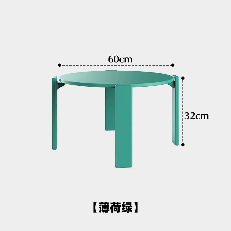 Massivholz Couchtisch Wohnzimmer Haushalt kleine Wohnung Teetisch minimalistischen Log Stil kreativer niedriger Tisch Wabi Sandy Wind 