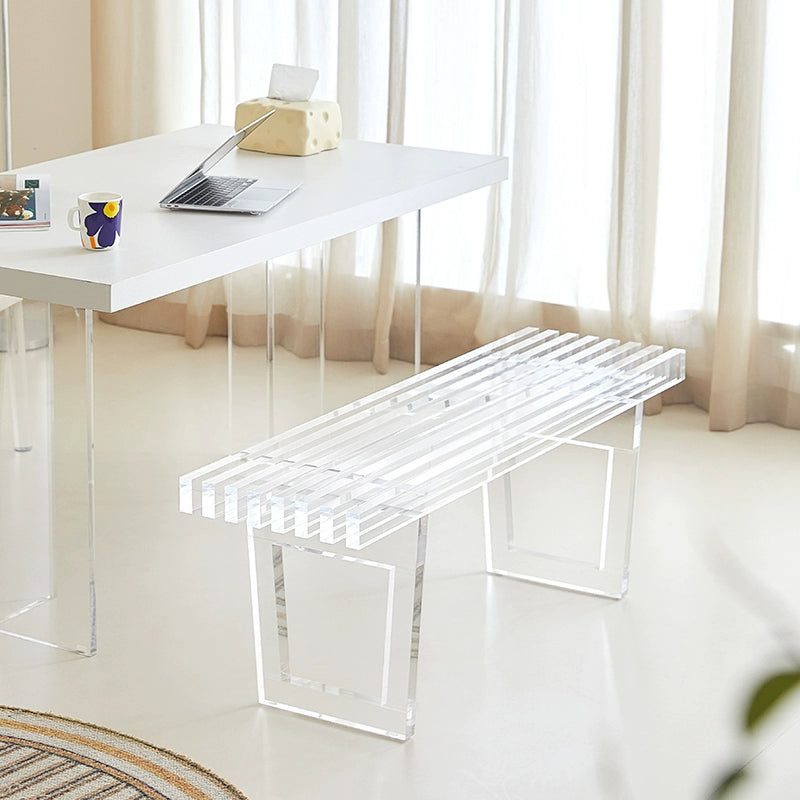 Acrylic bench art studio stool designer bedside stool bedroom Internet celebrity shoe changing stool