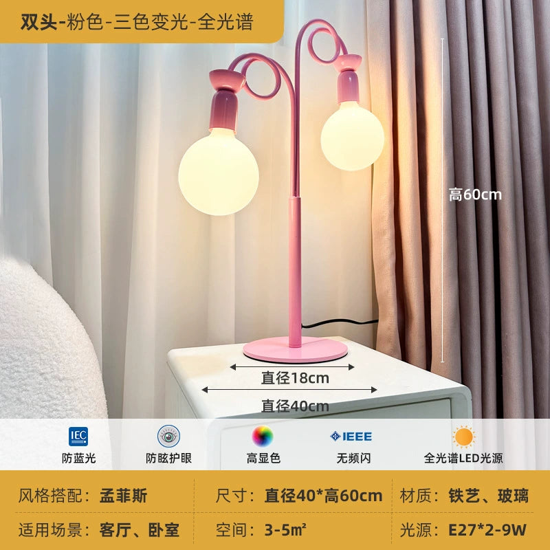 Memphis Wohnzimmer Stehlampe Cartoon Farbe mittelalterliche Schlafzimmerlampe Kinderzimmer Atmosphäre Nachttischlampe 