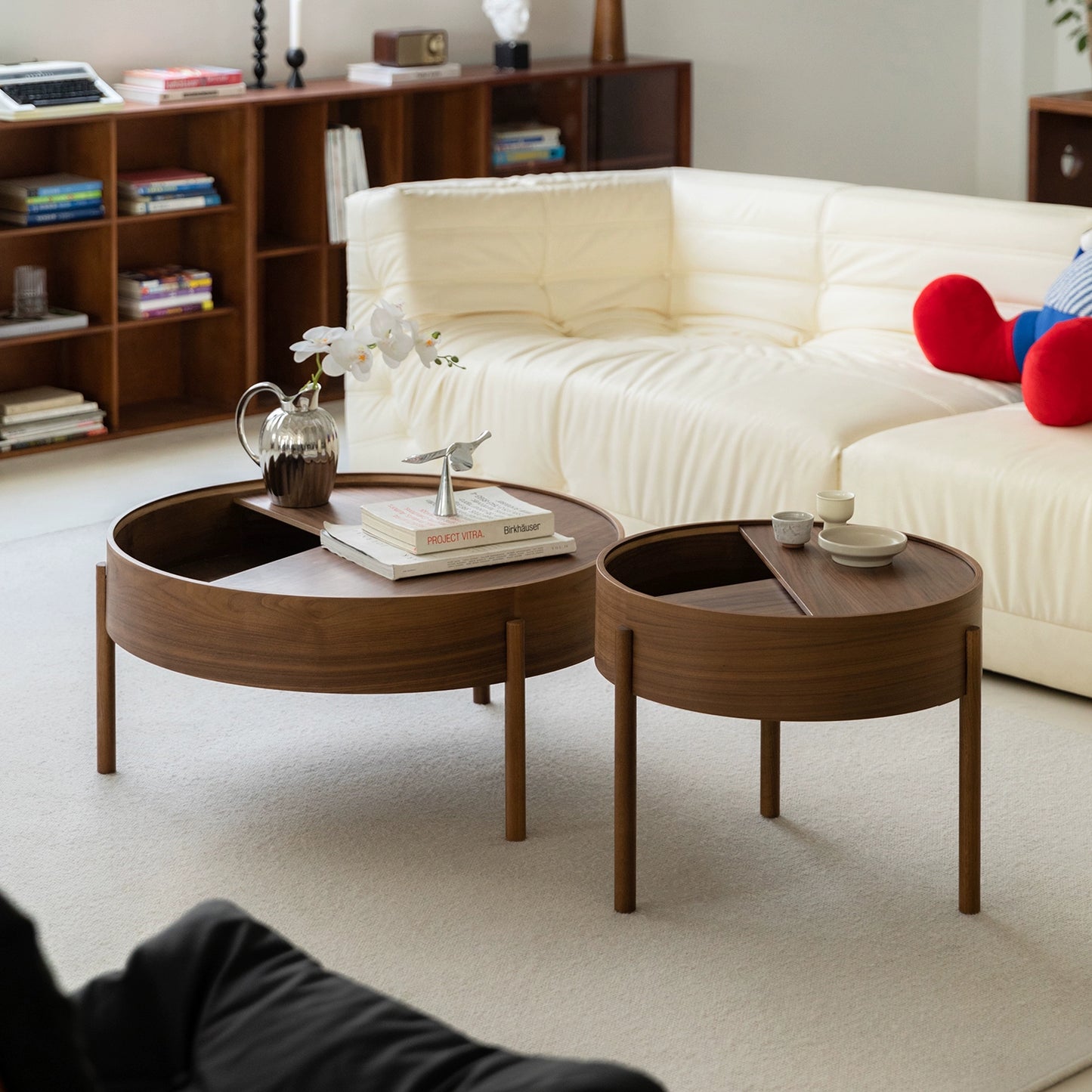 Log Wind Couchtisch Kleine Wohnung Lagerung Teetisch Wohnzimmer Haushalt Massivholz Niedriger Tisch Licht Luxus Fortgeschrittene Mittelalter 