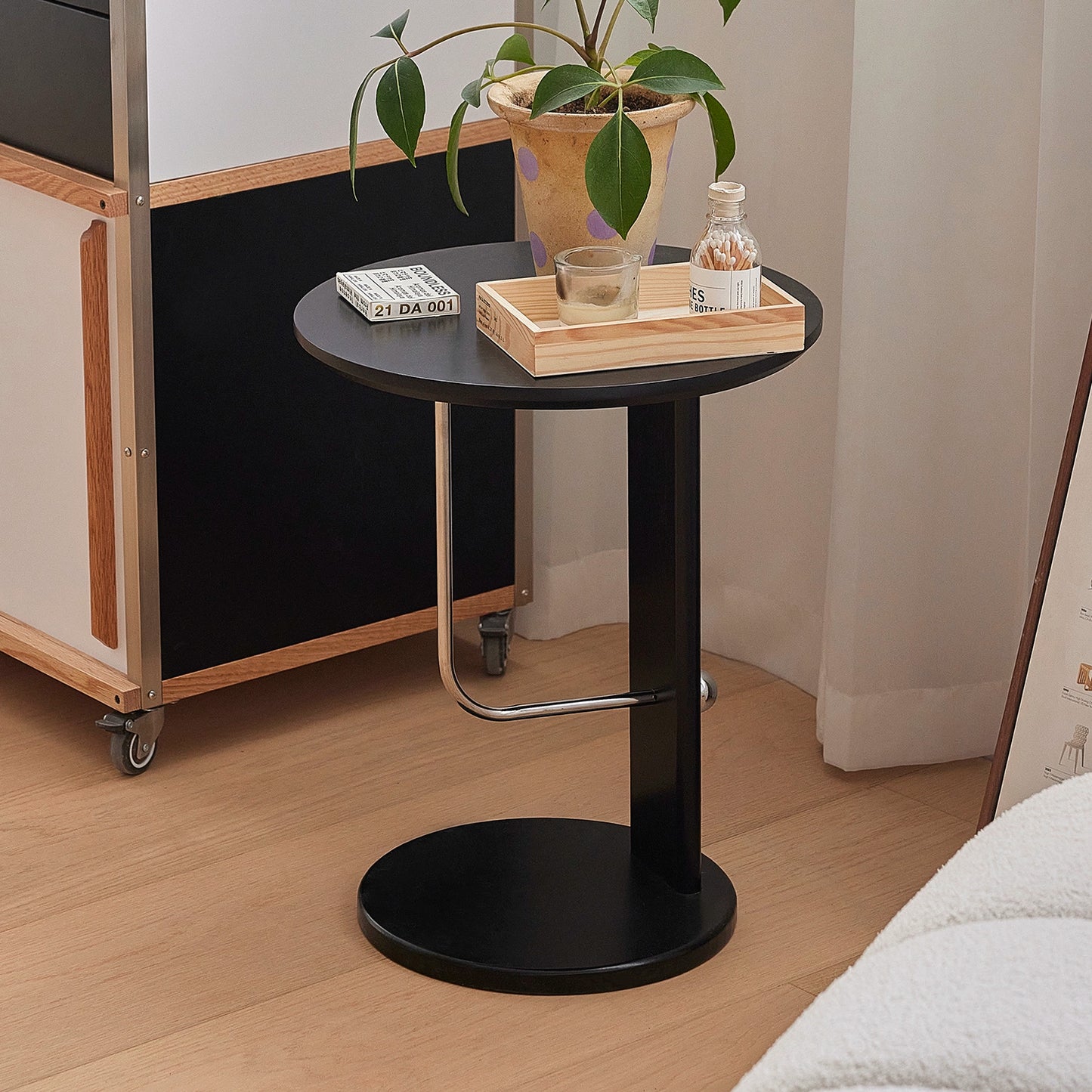 Massivholz retro kaffee tisch minimalistischen wohnzimmer sofa seite paar hause designer balkon ecke paar kreative 