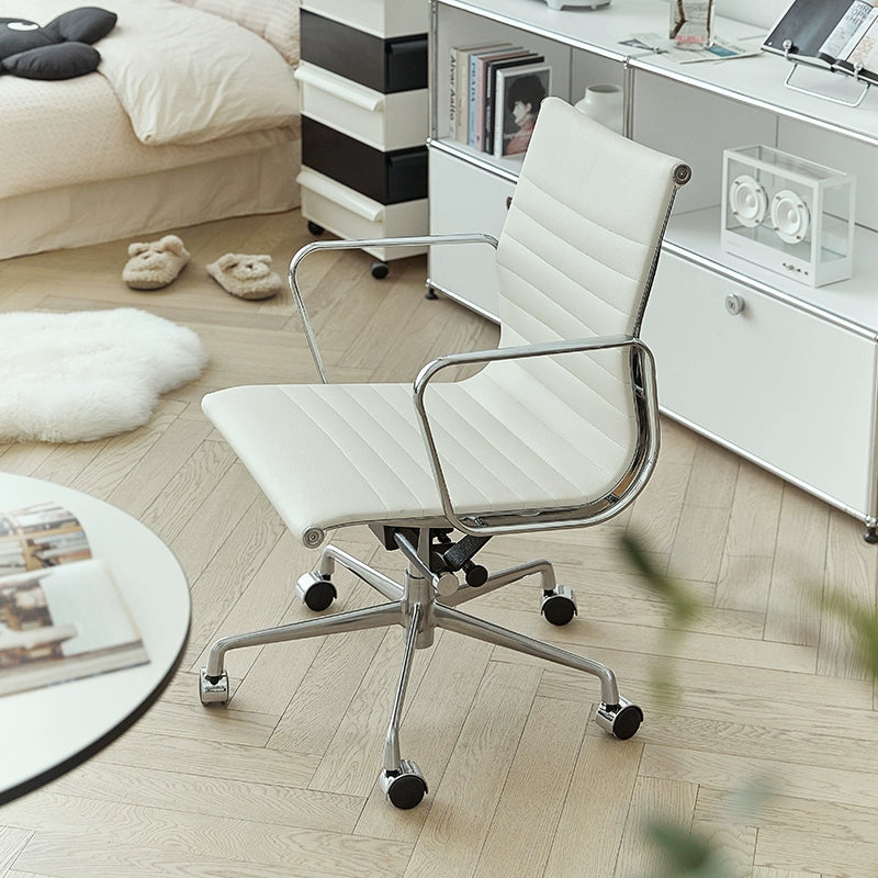 Eames Stuhl Büro Computer Stuhl Rückenlehne Ergonomischer Stuhl Sedentary Comfort Drehstuhl Schwarz und Weiß 