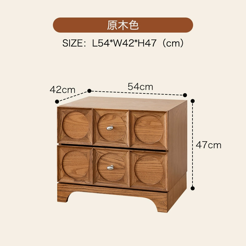 Massivholz Nachttisch Französisch Retro Designer Lagerung Seite Schrank Design Sinn Schlafzimmer Kleine Schrank Gegen Die Wand 