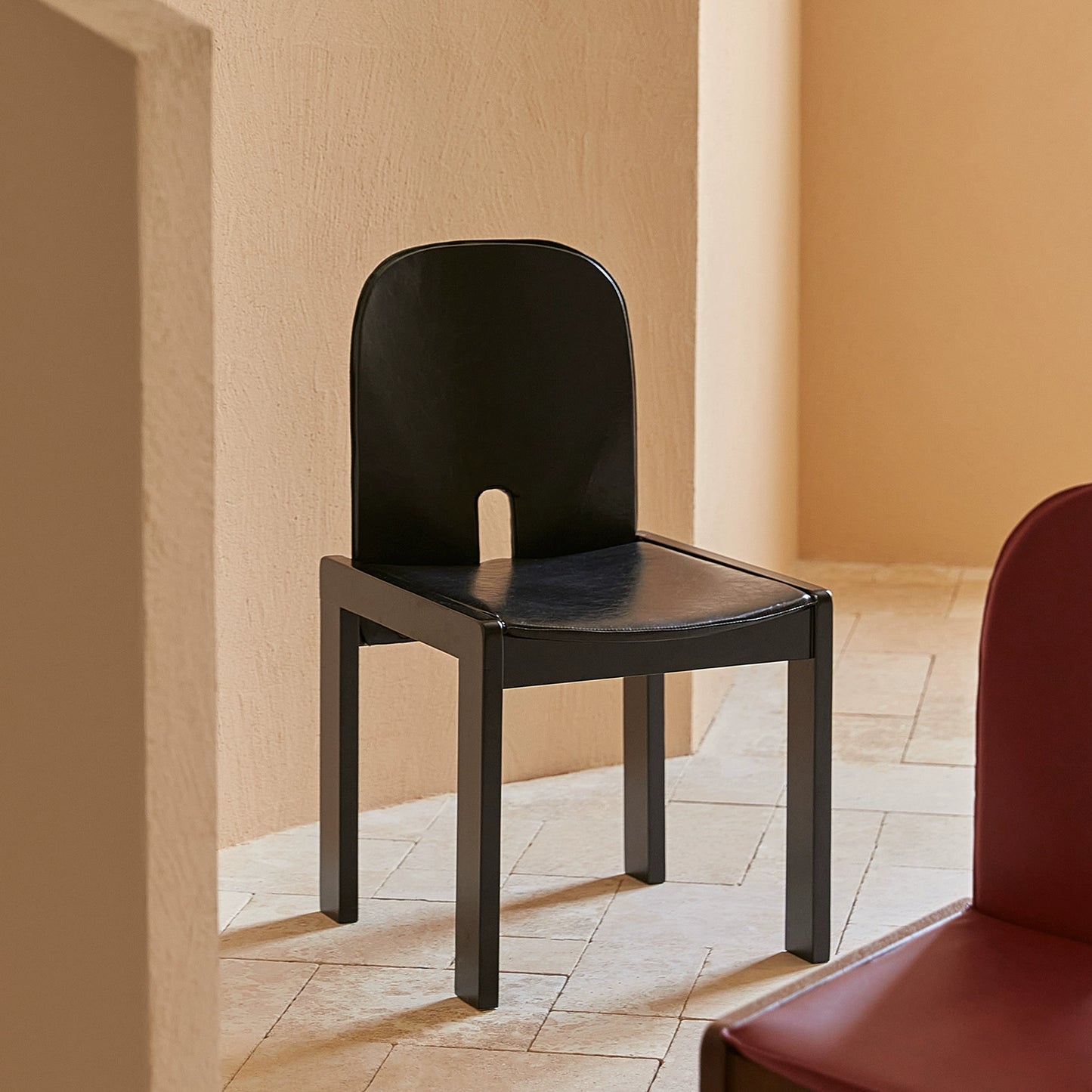 Esszimmerstuhl Haushalt Massivholz Ölwachs Leder Hocker Rückenlehne Licht Luxus Senior Designer Stuhl Mittelalter Wabi Sari 