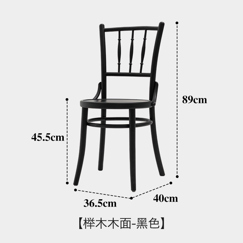 Retro Rattan Esszimmerstuhl Massivholz Rückenlehne Stuhl Home Designer TON378 Stuhl Nordic Ins Stil 