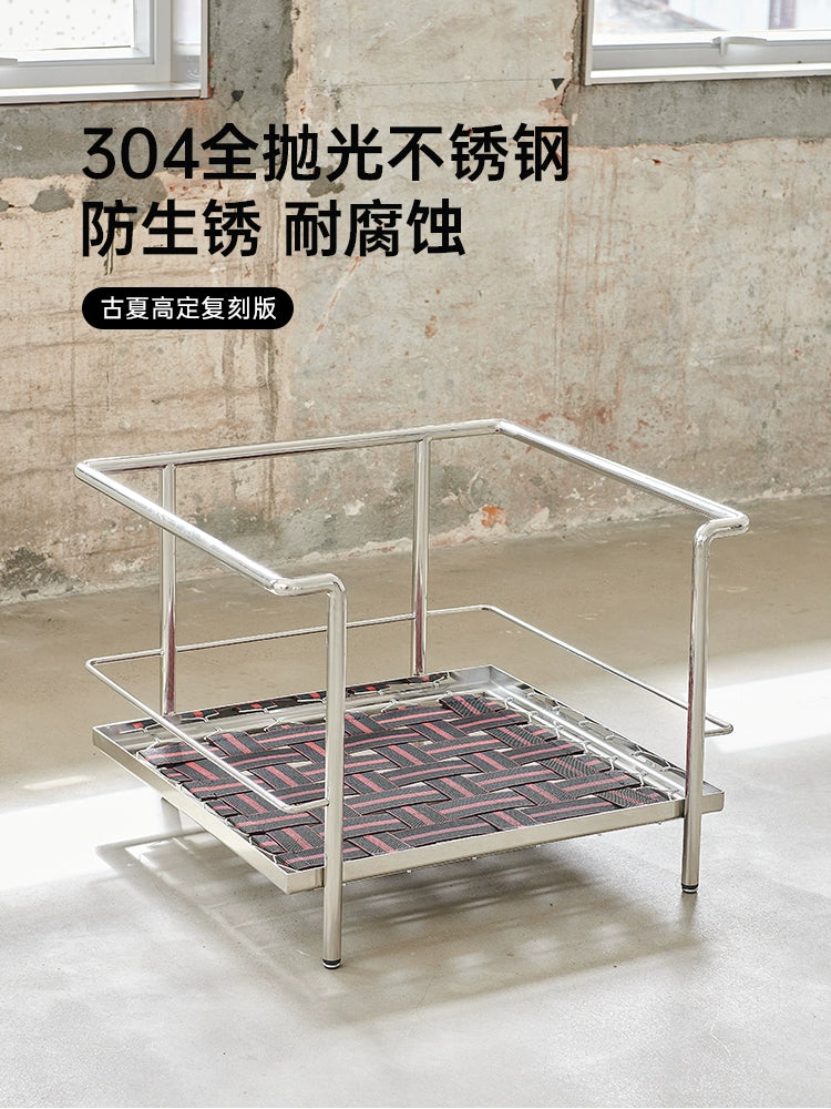 Home Furnishing LC2 Sofa Modern Living Room Single Sofa Straight Row Medieval Designer Corbusier