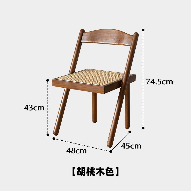 Massivholz Rattan Stuhl Mittelalterlichen Wabi-sabi Wind Stuhl Haushalt Balkon Casual Rückenlehne Tee Stuhl Einfache 