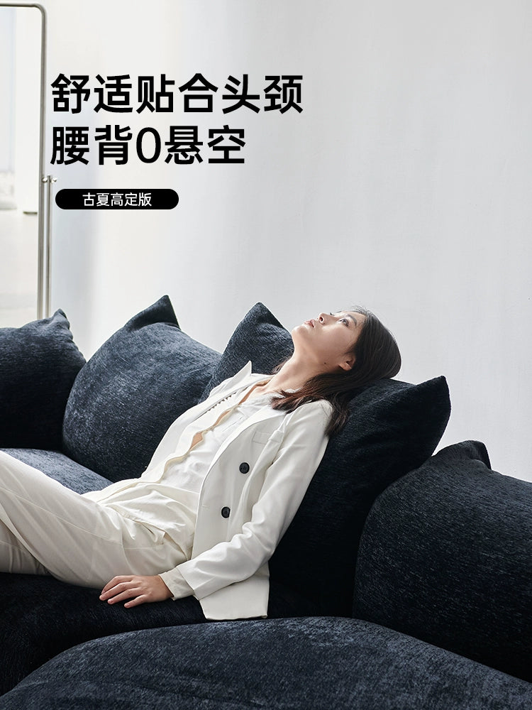 French Retro Petal Sofa Chenille Creative Internet Celebrity Designer Special-shaped Corner Villa Living Room Sofa Combination