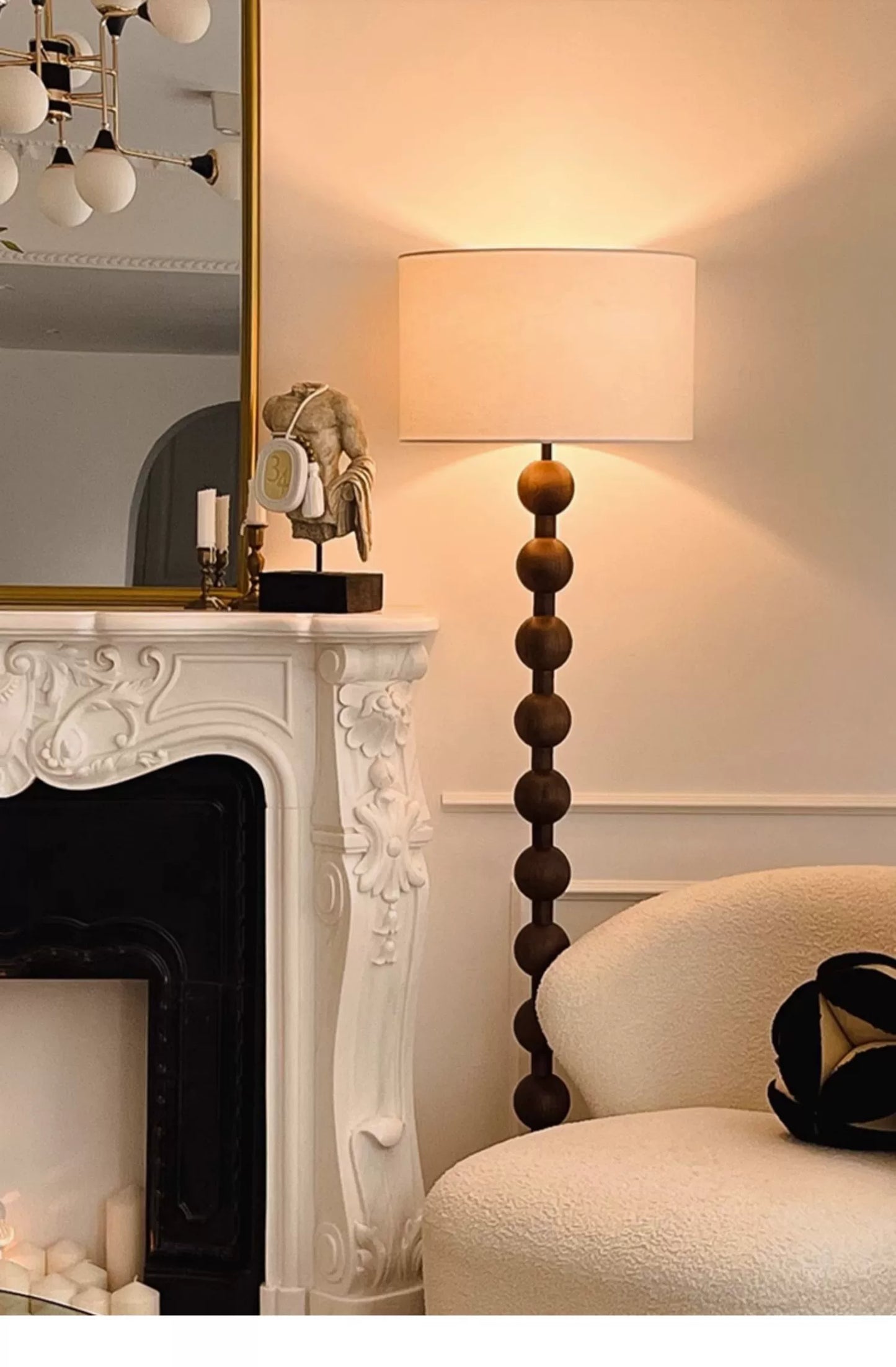 Retro Massivholz Stehlampe Wohnzimmer Schlafzimmer Designer Dekoration Homestay antike Nachttischlampe 