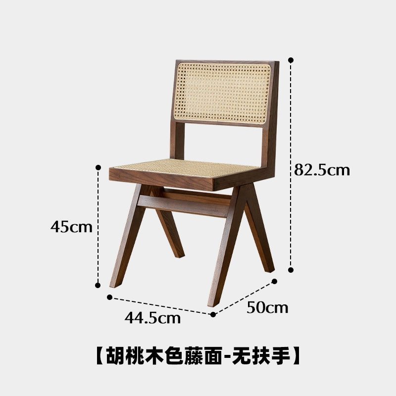 Chandigarh Stuhl Massivholz Rattan Esszimmerstuhl Mittelalter Designerstuhl Wabi Sabi Wind Retro Stuhl B &amp; B 