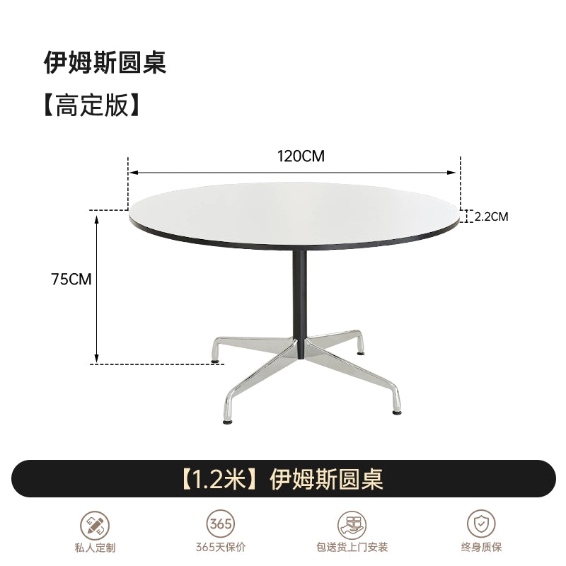 Eames Round Table Medieval Bauhaus Dining Table Small Apartment Living Room Table Ins Popular Designer Negotiation Table