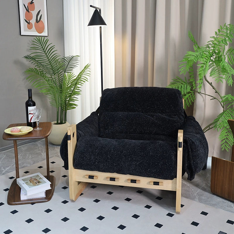Einzelsofastuhl High-End-Freizeitliege Wohnzimmer Home Mittelalterlicher Designer Lazy Single Chair 