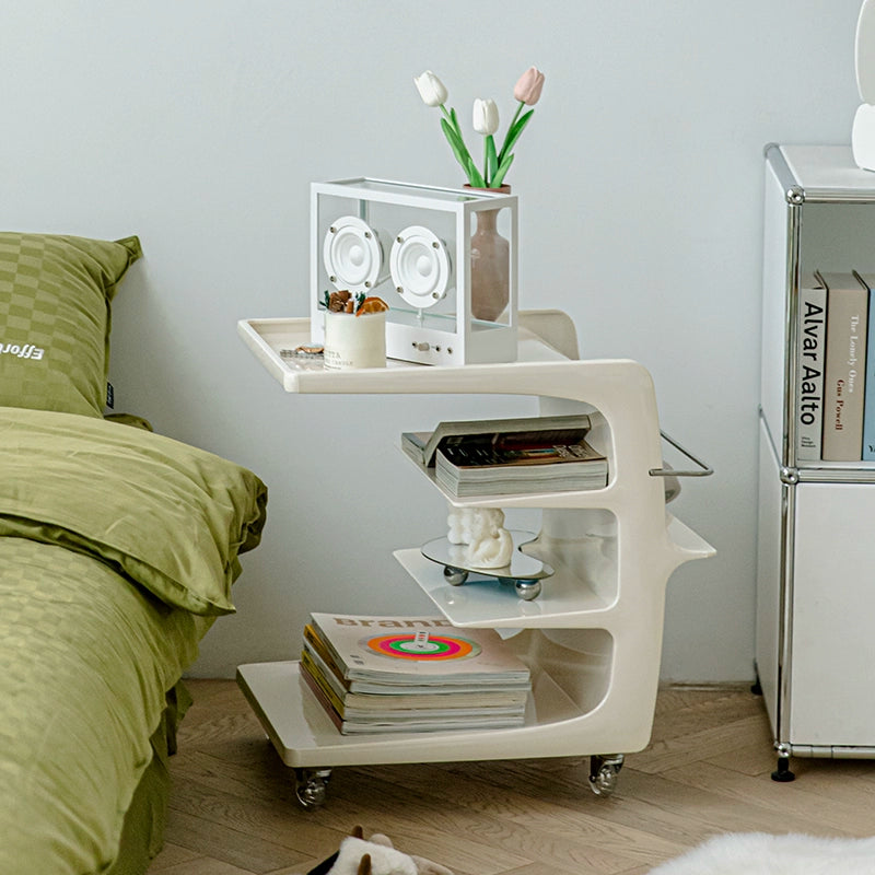 Wohnzimmerwagen Mobiles Regal Einfache Sofaseite Mehrere Internet-Berühmtheits-Speicher-Nachttisch 