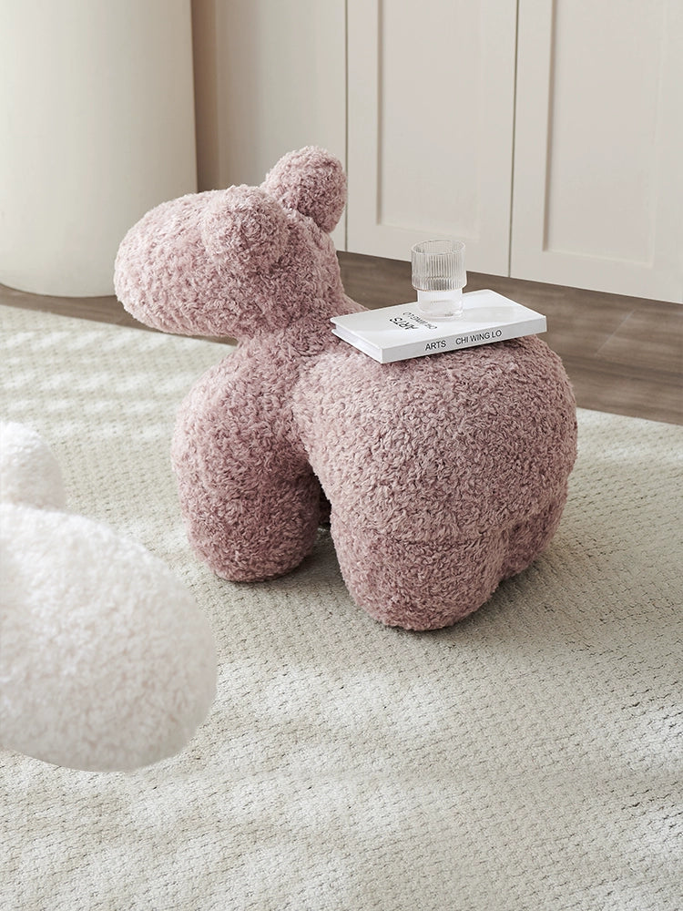 Home Pony Chair Pony Chair Medieval Cream Wind Children Animal Seat Cashmere Pony Stool