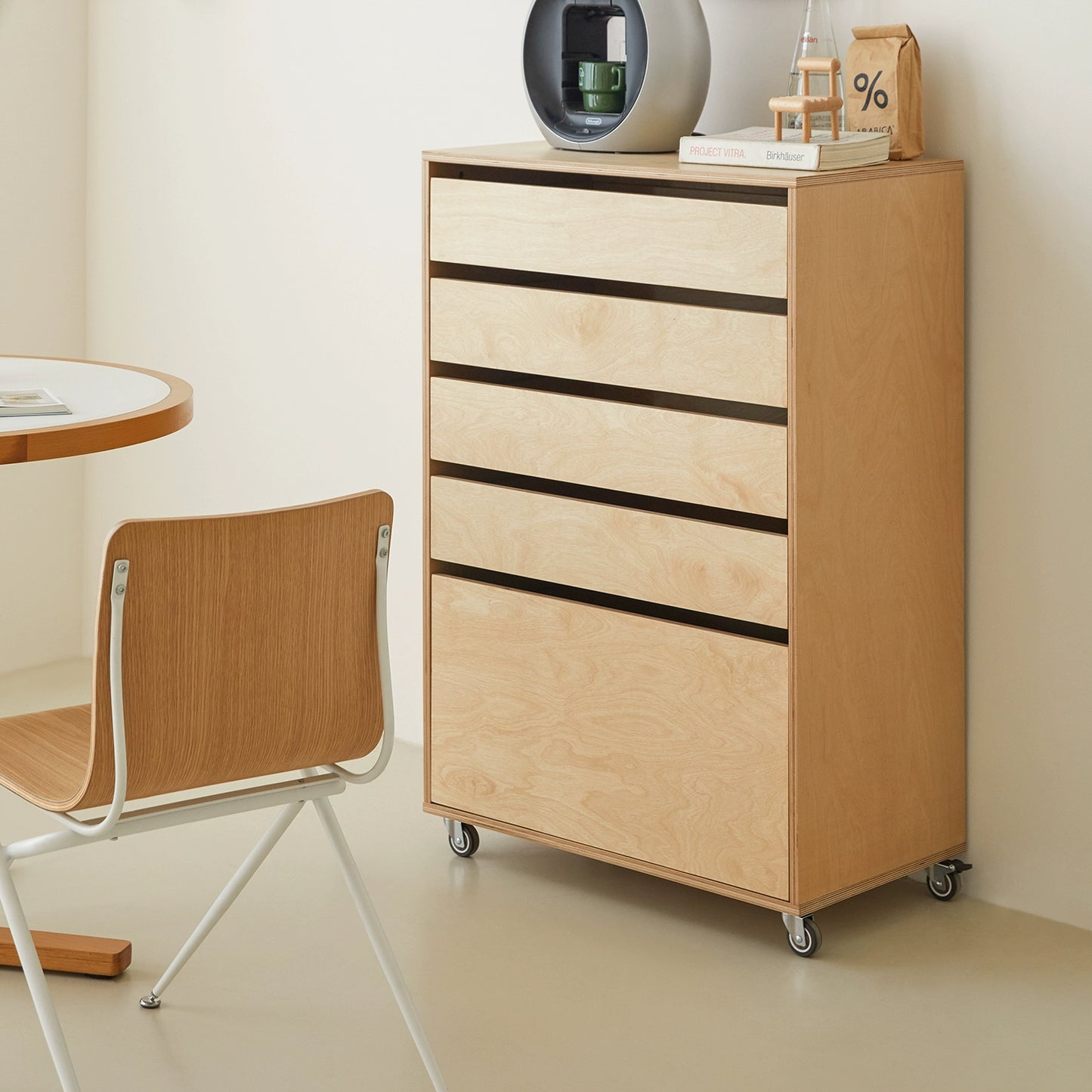 Kommode mittelalterlicher Massivholz-Lagerschrank Marine Board minimalistischer Sofa-Seitenschrank Schlafzimmer-Nachttisch 