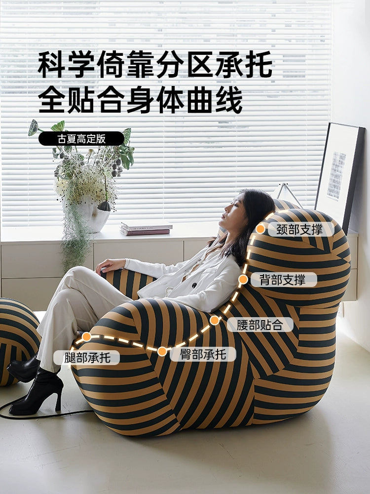 Home Furnishing Mother's Arms Designer Single Leisure Sofa Single Chair Living Room Internet Celebrity Bubble Hydrangea Chair