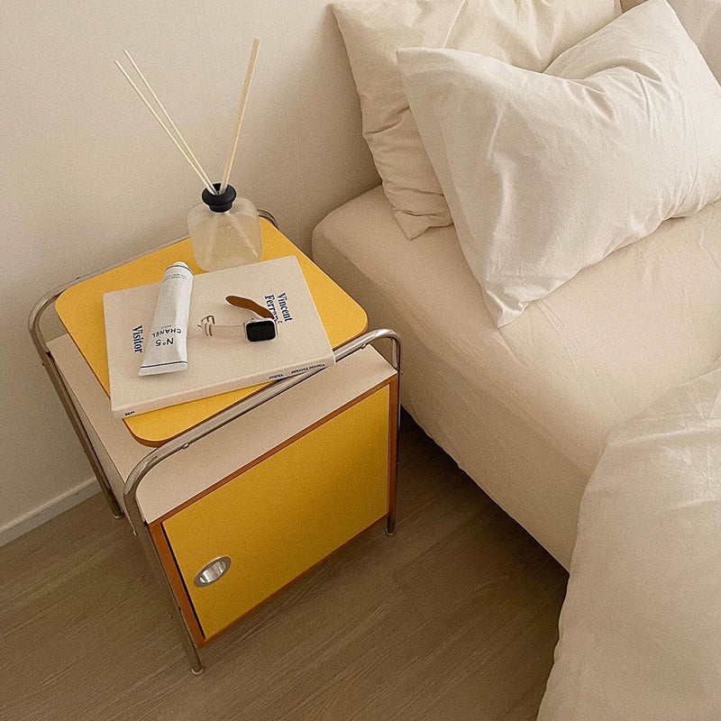 Mittelalterlicher Nachttisch, kleiner Schlafzimmer-Nachttisch, Massivholz-Schrank, Ins Wind Design Sense 