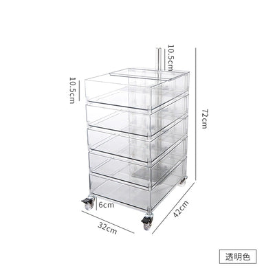 Mehrschichtiger Lagerschrank, drehbar, abnehmbar, Ins Popularins Wind, Nachttisch, Kosmetikschrank, einfach 