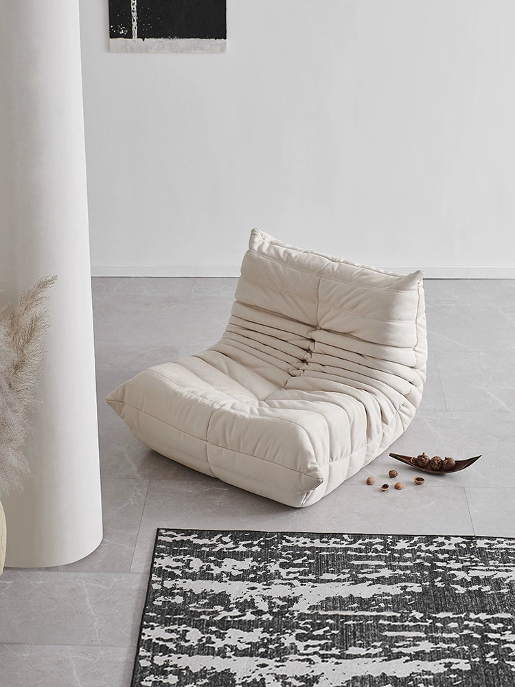 Home Ins Popular Caterpillar Sofa Togo Cream Wind Lazy Sofa Small Apartment Leisure Single Sofa
