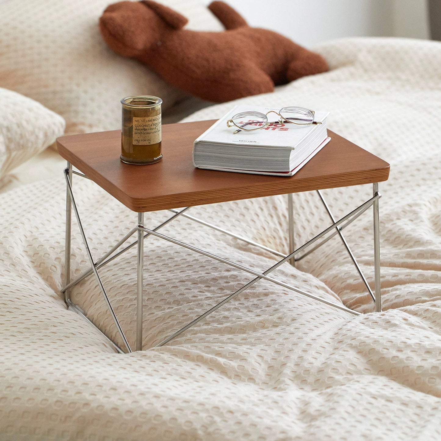 Eames Side Paar Nordic Einfache Ins Stil Kleine Kaffee Tisch Mittelalterlichen Massivholz Kleine Wohnung Bay Fenster Niedriger Tisch 