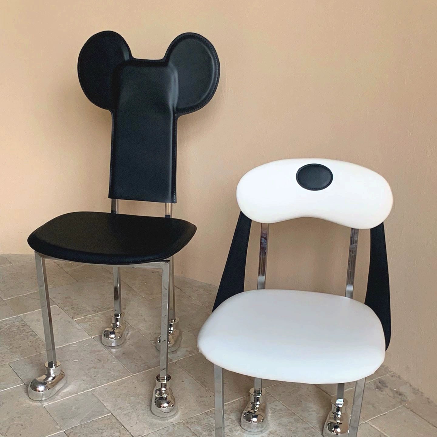 Hundestuhl mittelalterlicher cremefarbener Esszimmerstuhl Designer kreative Einfachheit Persönlichkeit Ins Popularmakeup Stuhl nach Hause 