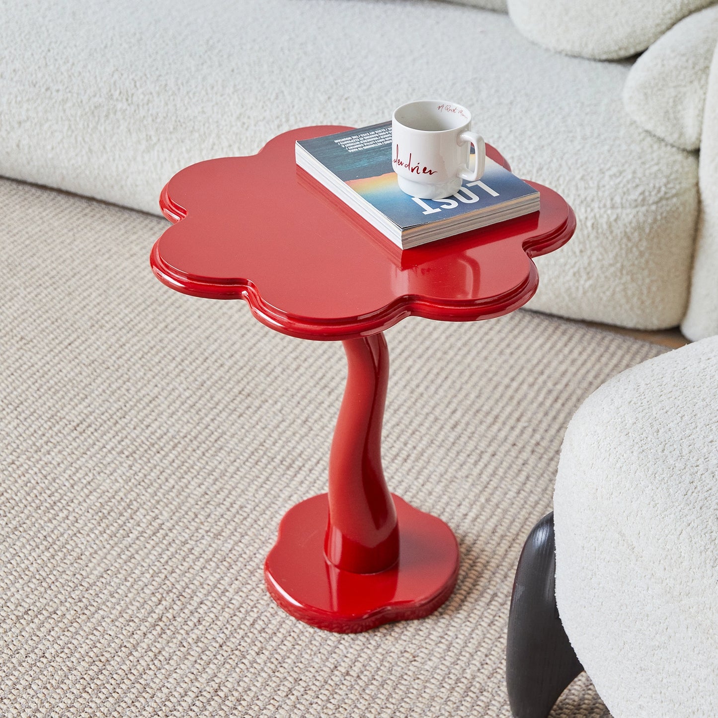 Blütenblatt Couchtisch Französisch Retro Sofa Beistelltisch Wohnzimmer kreative leichte Luxus kleine Tisch Ecktisch künstlerischen Sinn 