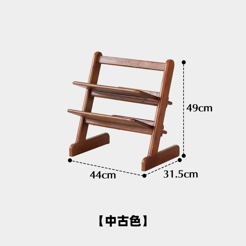 Mittelalterlicher Zeitungsständer, deckenhoher Zeitungsständer aus Massivholz, Ornament-Zeitungsständer, Ins-Balkon, kleines Bücherregal 