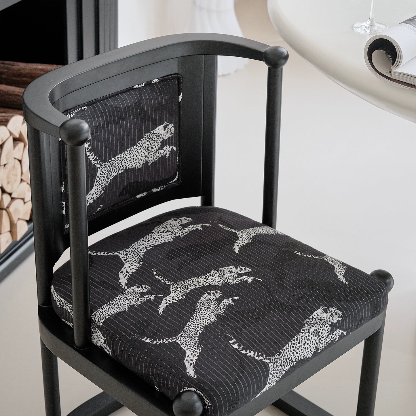 Leopard Leopard Stuhl Designer Massivholz Esszimmerstuhl Französisch mittelalterlichen Esstisch Stuhl Sessel Home High Sense 