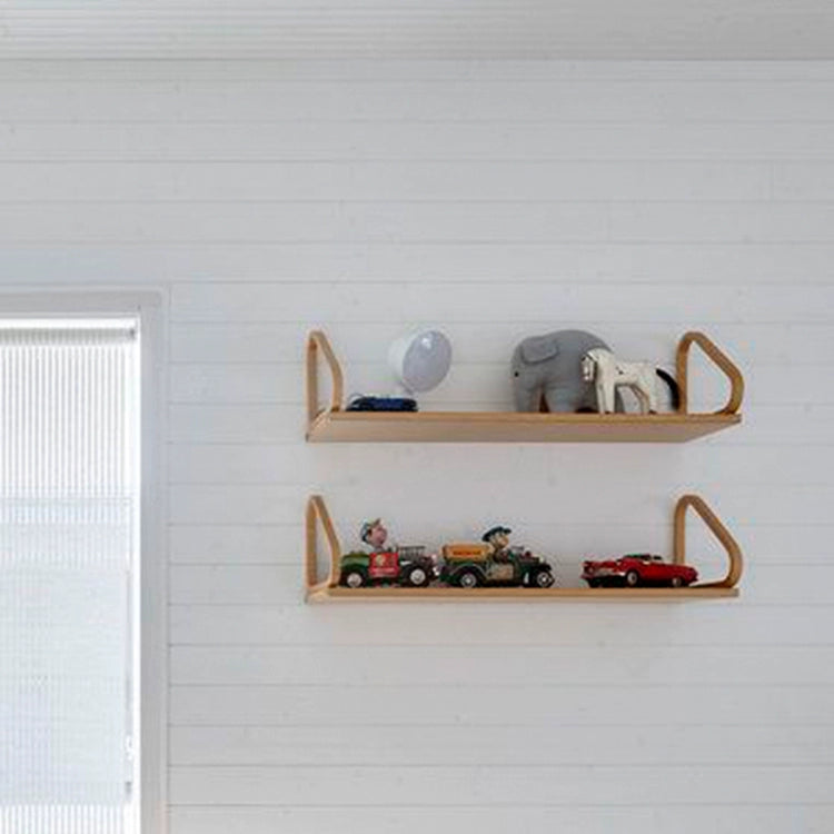 Mittelalterliches Massivholzregal Wandeingang Eingangswand Hängendes Bücherregal Desktop-Aufbewahrungsbrett 