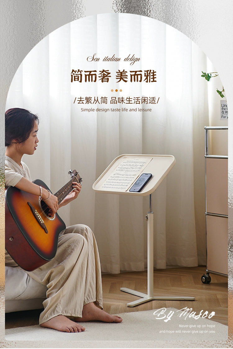 Anhebbarer kleiner Tisch, drehbar, mittelalterlich, nordisch, Sofakante, leichtes Luxus-Nachttischgestell der Spitzenklasse 