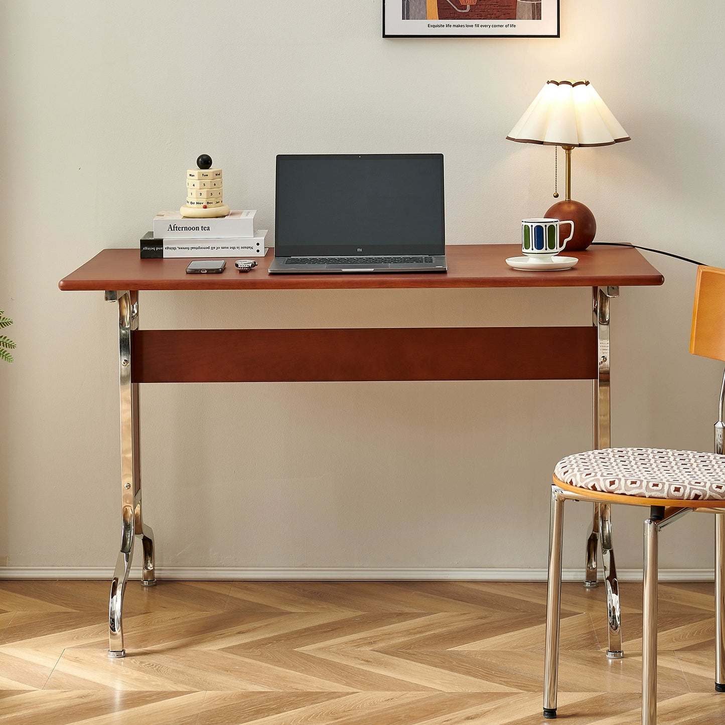 Massivholz Mittelalterlicher Schreibtisch Haushalt Bauhaus Stil Büro Werkbank Kleine Wohnung Einfacher Computertisch 