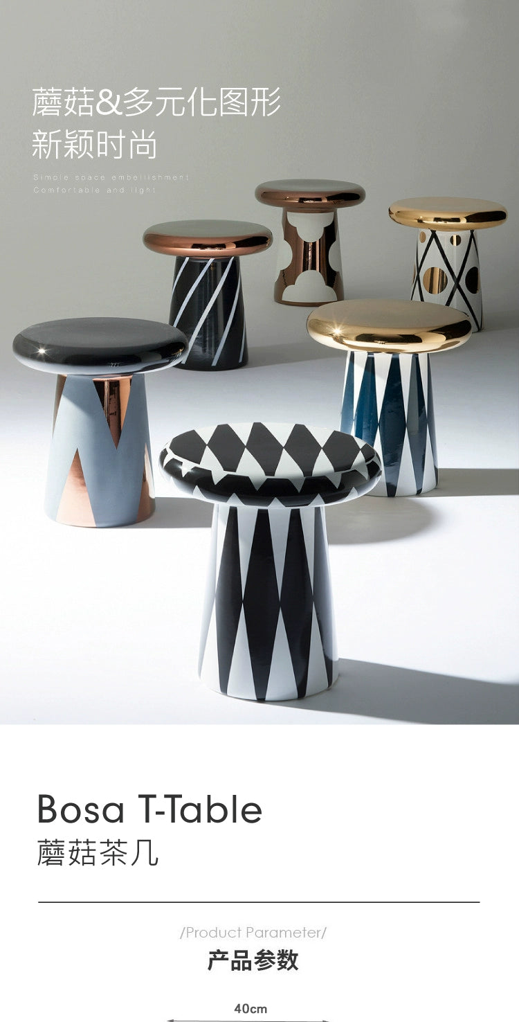 Pilz keramik rand paar licht luxus designer kaffee tisch modell haus weiche beschichtung ecke paar nordischen stil 