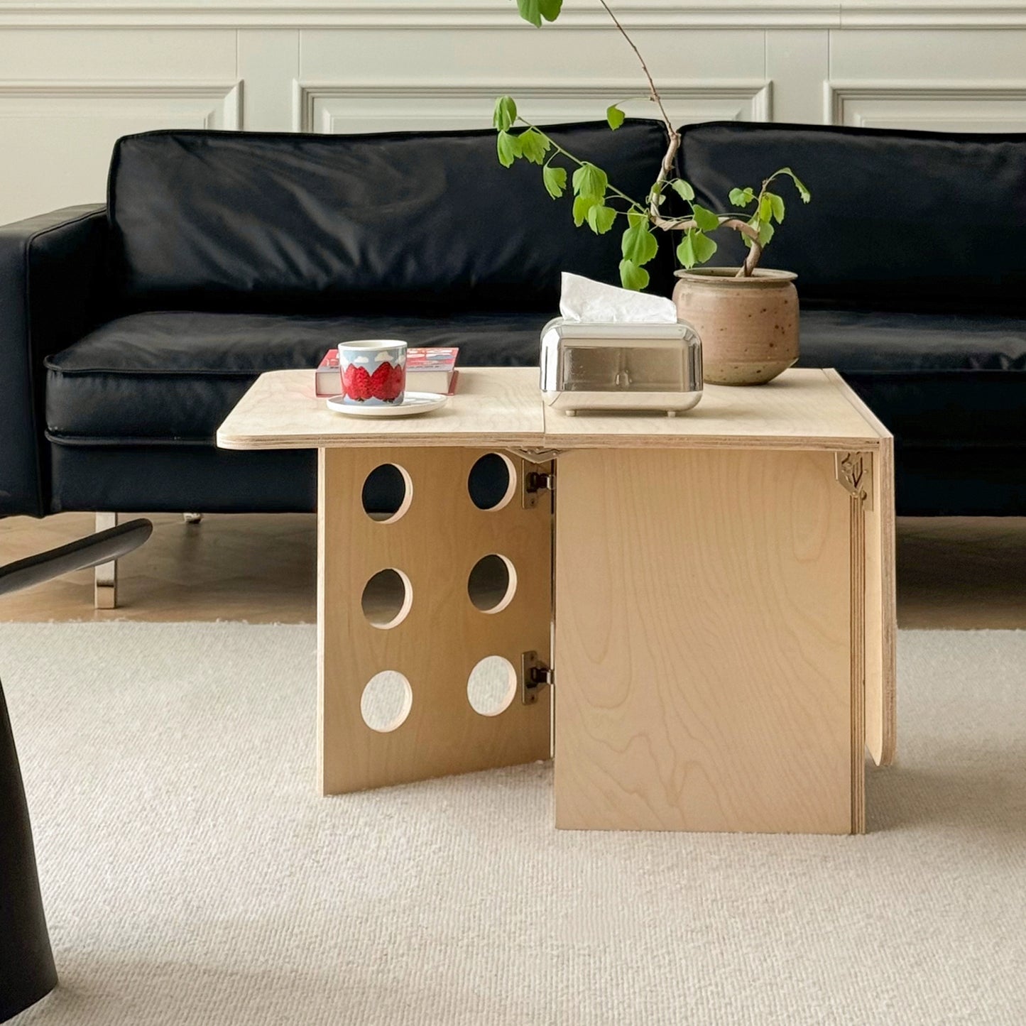 Klappbarer Couchtisch Log Wind Ins Mittelalterlicher Rand Paar Kleine Wohnung Minimalistischer Couchtisch Wohnzimmer Haushalt 