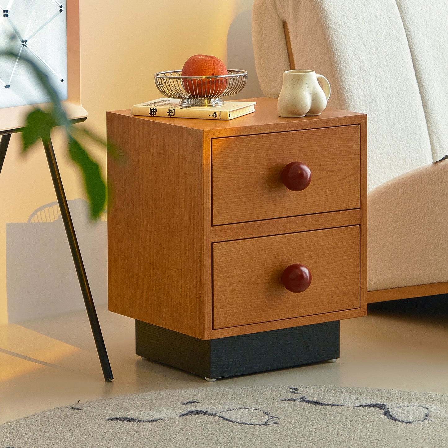 Kreative holz nachttisch regal licht luxus high-end-schließfach hause schlafzimmer kinder Internet prominente 