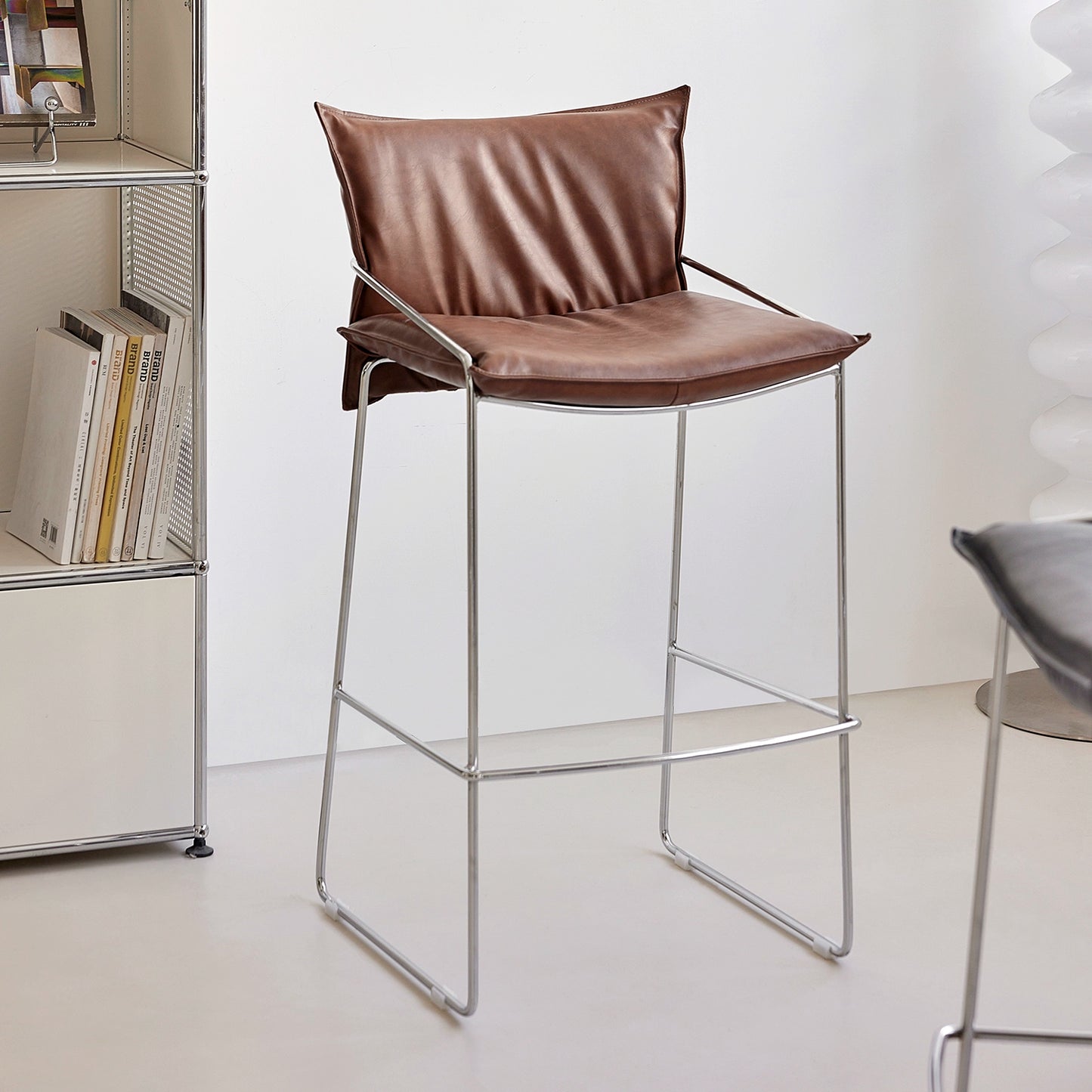 Soft Bag Barstuhl Licht Luxus High Sense Home Island Stuhl Kreativer Retro Schmiedeeisen Hochstuhl Designer 