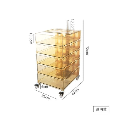 Mehrschichtiger Lagerschrank, drehbar, abnehmbar, Ins Popularins Wind, Nachttisch, Kosmetikschrank, einfach 