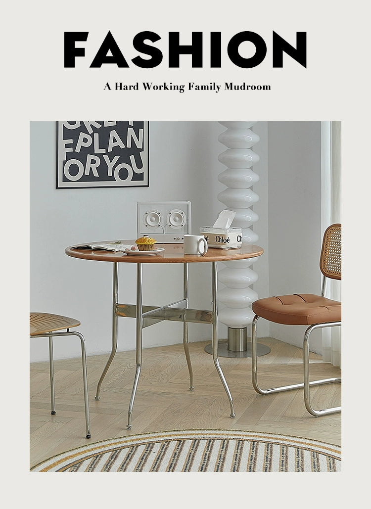 Retro Massivholz Esstisch Haushalt Kleine Wohnung Esstisch Nordischen Stil Runder Tisch Japanischen Einfache 