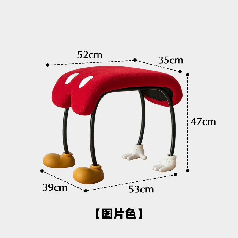 Niedriger Taille Schuhwechselhocker Kreativer niedriger Hocker Wohndekoration Hocker Spaß Flut Spielhaus Sitz Design Sinn 