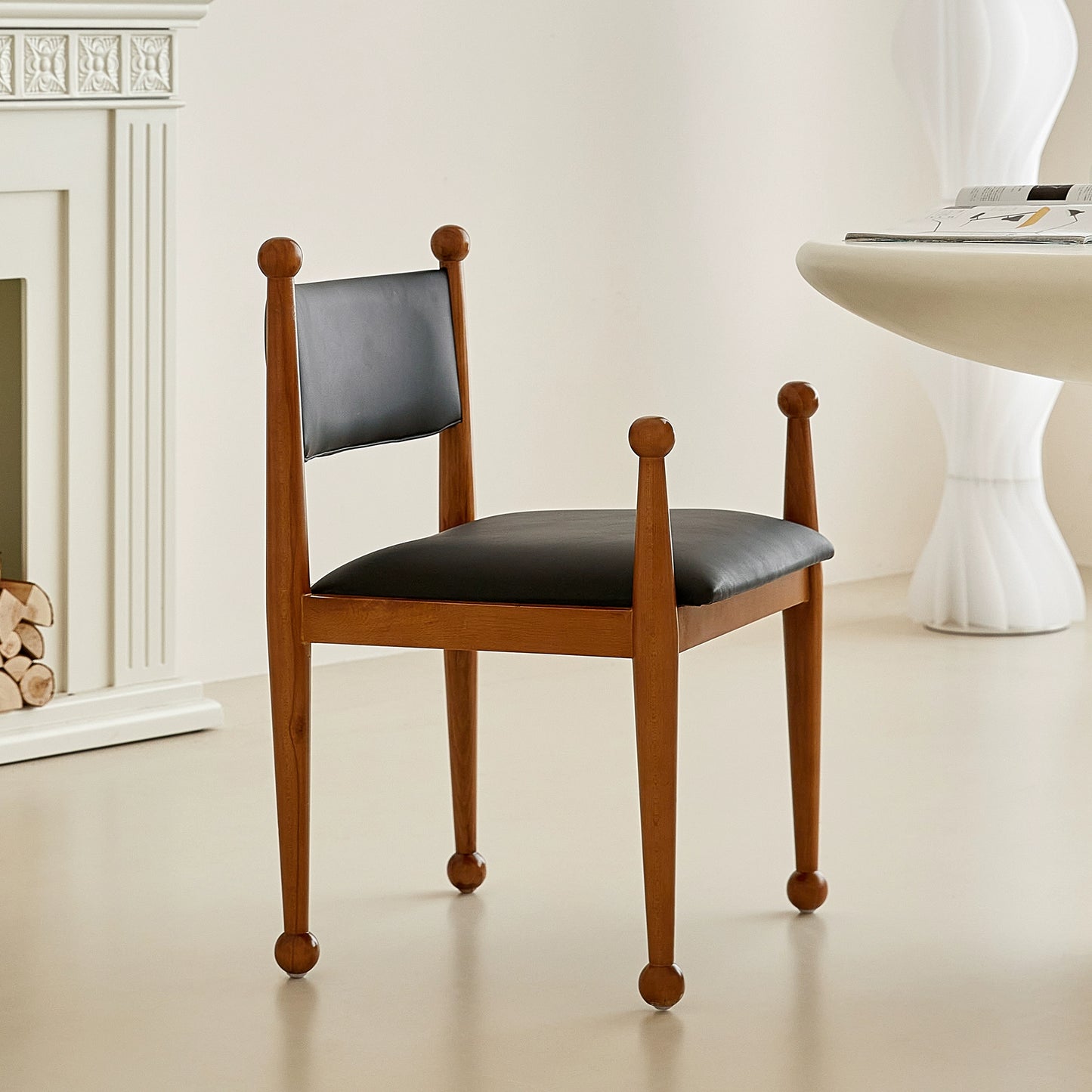 Nordic retro esszimmer stuhl massivholz designer stuhl vintage bett und frühstück cafe stuhl ins licht luxus