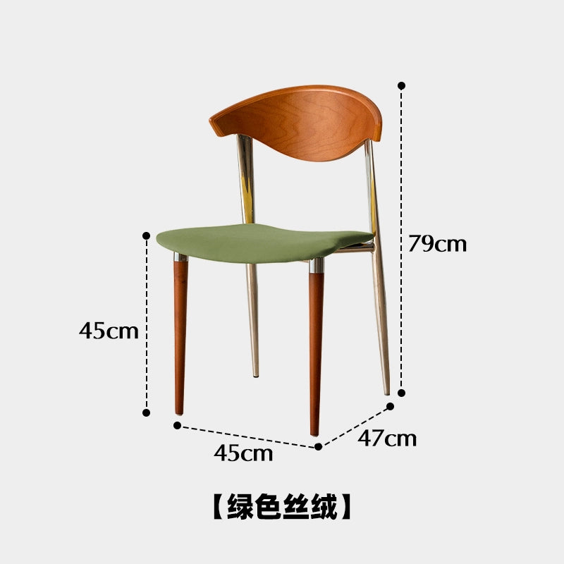 Mittelalterlicher Esszimmerstuhl, weiche Tasche, Esstischstuhl, leichter Luxus, hoher Sinn, Ins Popularback-Stuhl, Designer-Creme-Stil 