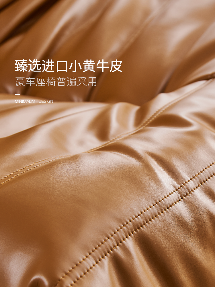 Caterpillar Lazy Sofa Togo Nordic Single Leather Recliner Ins Popular Light Luxury Designer